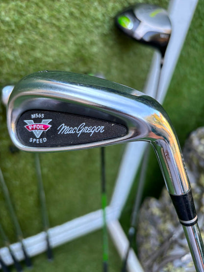 MacGregor V-Foil M565 Irons, Ping Driver, Ping Hybrid, TaylorMade Putter & Premium OUUL Camouflage Stand Bag