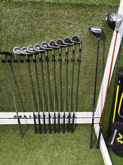 Grip It HT10 Oversize Set + Slazenger 460 Scorcher Driver + Woodworm Stand Bag (Like New)
£154.00 & Free Delivery