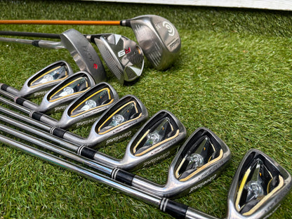 Cleveland CG7 Tour Irons, TaylorMade R9 Hybrid, Cleveland Launcher Driver & Ping Bag