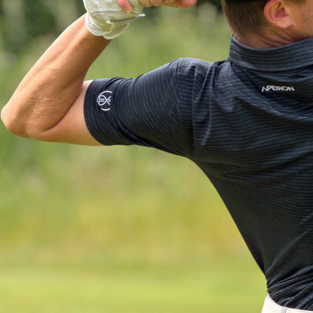 Aether Tech Obsidian Men's Golf Polo Shirt