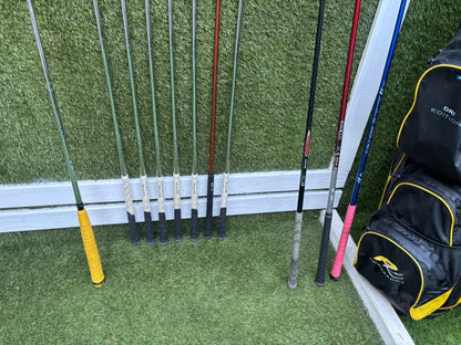 🔥 Ping G10 Irons (5–SW) + Cobra Driver + Ping G15 3 Wood + TaylorMade Hybrid + PowaKaddy Dri Waterproof Bag