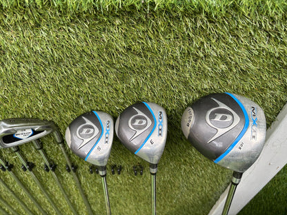Dunlop MPX Golf Set with Matching MX II Woods, Confidence HC7 Putter & Dunlop Stand Bag