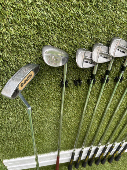 Nicklaus Linear Dynamics Golf Set with Snake Eyes Maraging Steel Driver, Matching Woods & Stand Bag