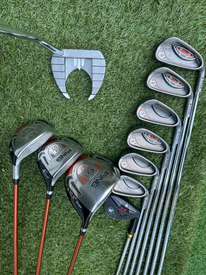 🔥 Ping G10 Full Set (5–PW + SW) + G10 Driver / 4 Wood / Hybrid + Ping Stand Bag