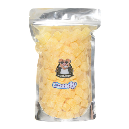 Traditional Pineapple Cubes Candy Resealable Bag - 1KG