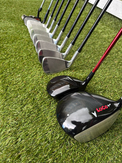 Wilson ProStaff HL Graphite Golf Set + Deep Red Woods & Wilson Deep Red Stand Bag
