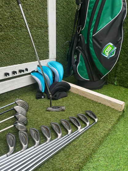 Callaway Big Bertha Woods + Wilson FatShaft Irons + Stand Bag (14 Clubs)