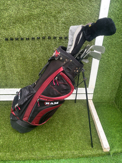 Mizuno Zephyr Irons + Callaway Big Bertha Woods + Hybrid + Wedge + Stand Bag (11 Clubs)