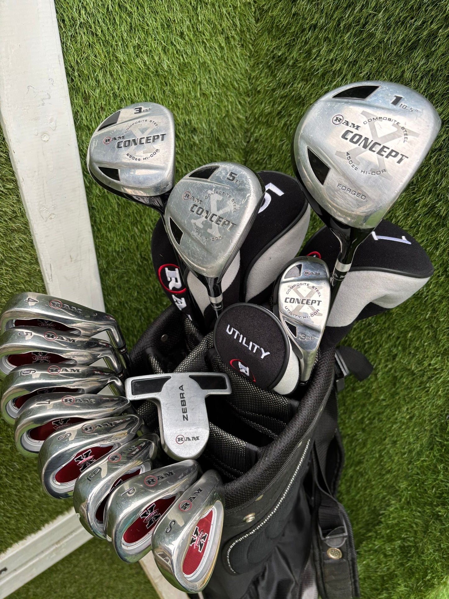 RAM Concept X Complete 14-Club Golf Set + Stand Bag - Free Delivery