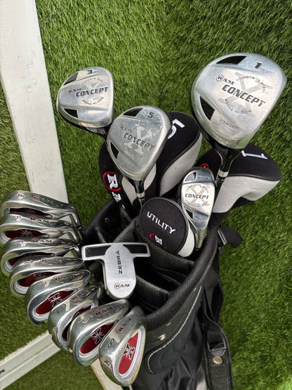 RAM Concept X Complete 14-Club Golf Set + Stand Bag - Free Delivery