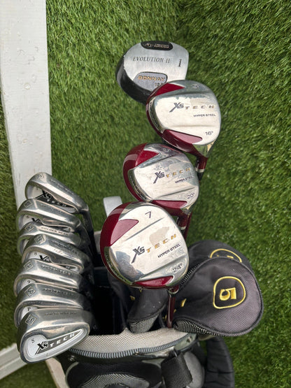 Golden Bear Irons + Xs Tech Woods + Donnay Driver + Callaway Stand Bag – 12-Club Golf Set