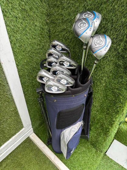 Dunlop MPX Golf Set with Matching MX II Woods, Confidence HC7 Putter & Dunlop Stand Bag