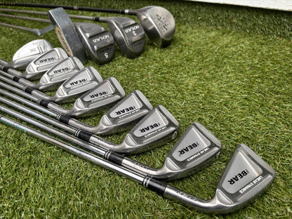 Nicklaus Linear Dynamics Golf Set with Snake Eyes Maraging Steel Driver, Matching Woods & Stand Bag
