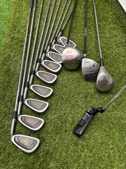 Starter Set – Spalding Pro Flite Gold 3–SW + Woods + Bag (13 Clubs) £95.00 Delivered