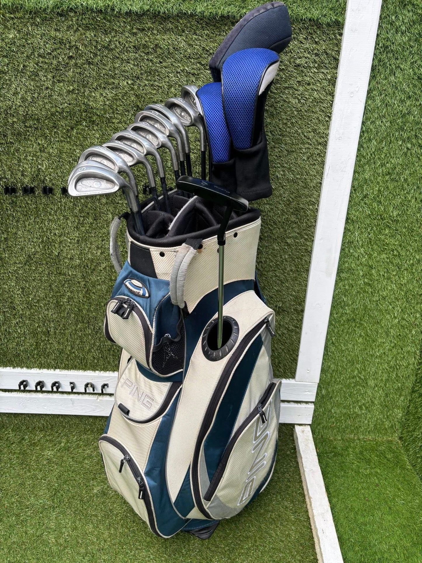 PING Eye 2 Full Set (White Dot • 1-SW + Woods + Hybrid + Putter + Bag)