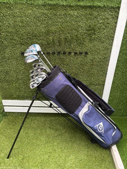 Dunlop MPX Golf Set with Matching MX II Woods, Confidence HC7 Putter & Dunlop Stand Bag