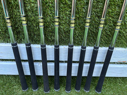MacGregor V-Foil M565 Irons, Ping Driver, Ping Hybrid, TaylorMade Putter & Premium OUUL Camouflage Stand Bag