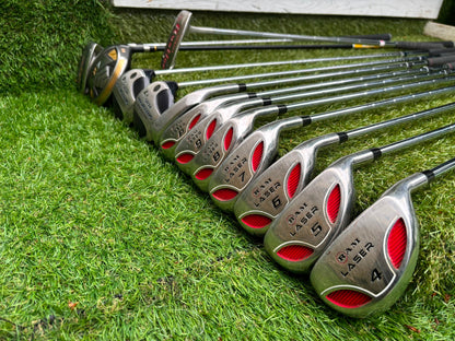 RAM Laser Hybrid Iron Set with GX7 Driver Wood, Steelhead Plus Woods & Powakaddy Bag