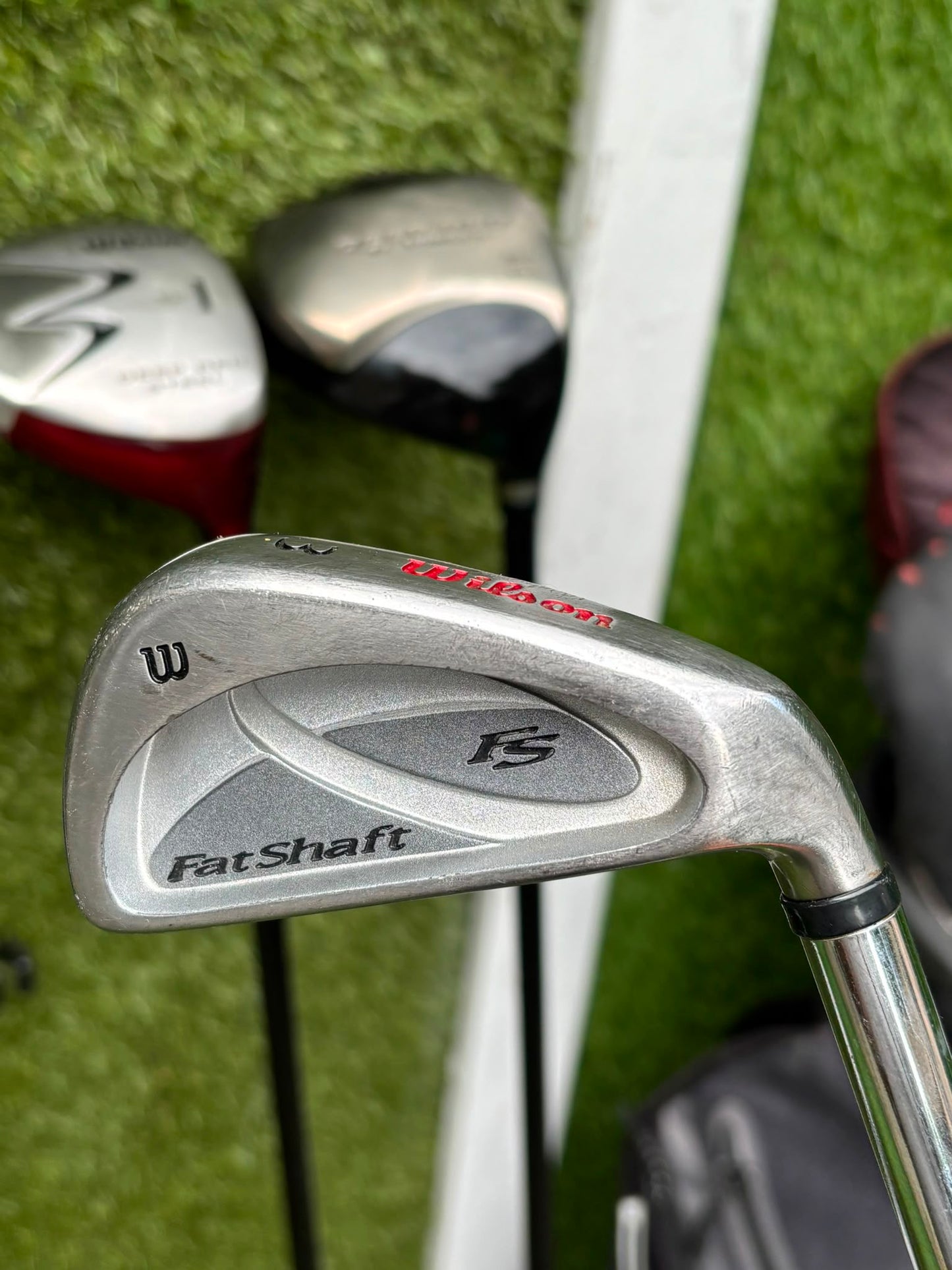 Wilson FatShaft Irons, Wilson Deep Red Driver, Wilson Deep Red 1 Wood, Benross MDX Tribe Putter & Cobra Cart Bag