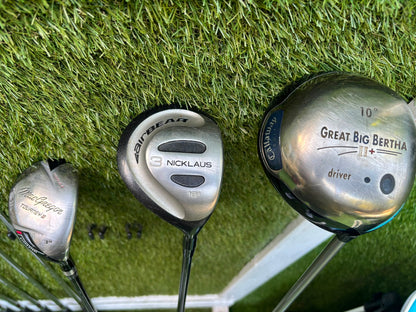Wilson Matrix Irons 3-SW, Callaway Great Big Bertha Driver, Hybrid & Brand New Stand Bag
