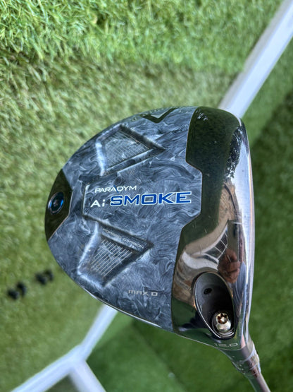 🔥 Callaway Paradym Ai Smoke MAX D Driver 12° – TENSEI AV 55 Stiff Shaft Free P&P