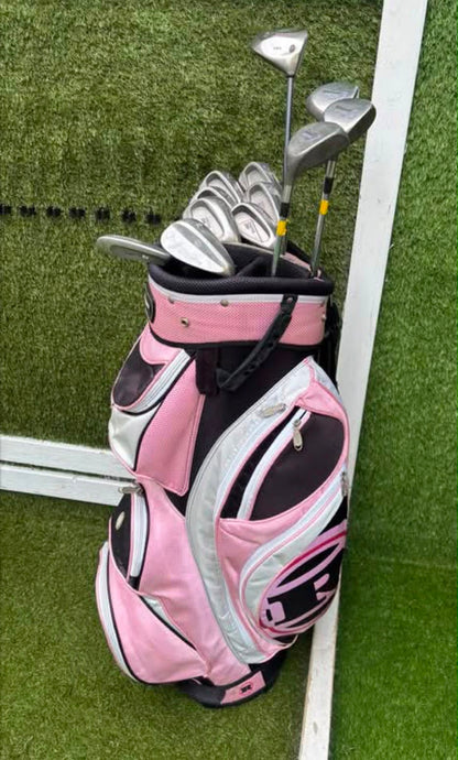 Wilson Berg HT Ladies Golf Set with Callaway Big Bertha War Bird Driver & Cart Bag Free P&P