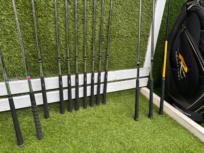 RAM Laser Hybrid Iron Set with GX7 Driver Wood, Steelhead Plus Woods & Powakaddy Bag