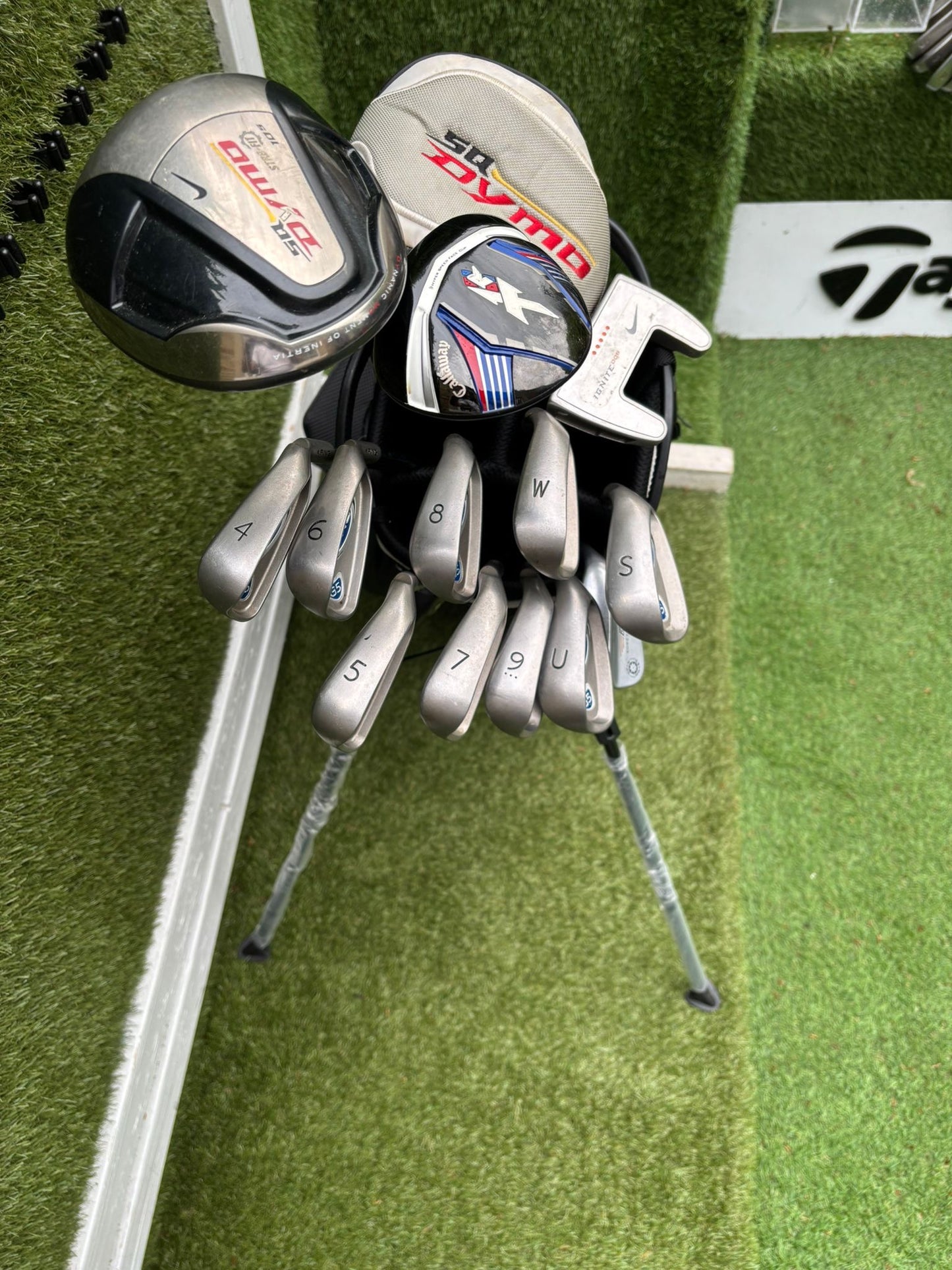 PING G5 Irons, Callaway XR 5 Wood, Nike SQ Dymo Driver, Vokey Wedge & Brand New Waterproof Stand Bag Golf Set