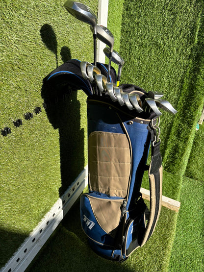 Tristar II 3–SW Irons + RAM FX Driver + Wilson Staff Cleek + Masters Stand Bag – 13 Clubs