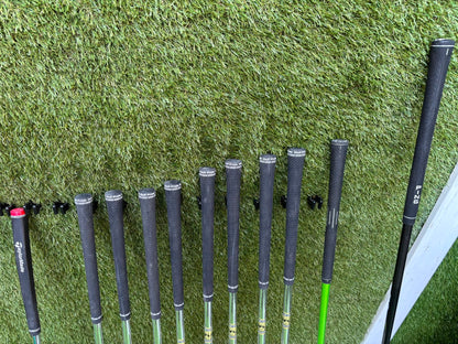 MacGregor V-Foil M565 Irons, Ping Driver, Ping Hybrid, TaylorMade Putter & Premium OUUL Camouflage Stand Bag