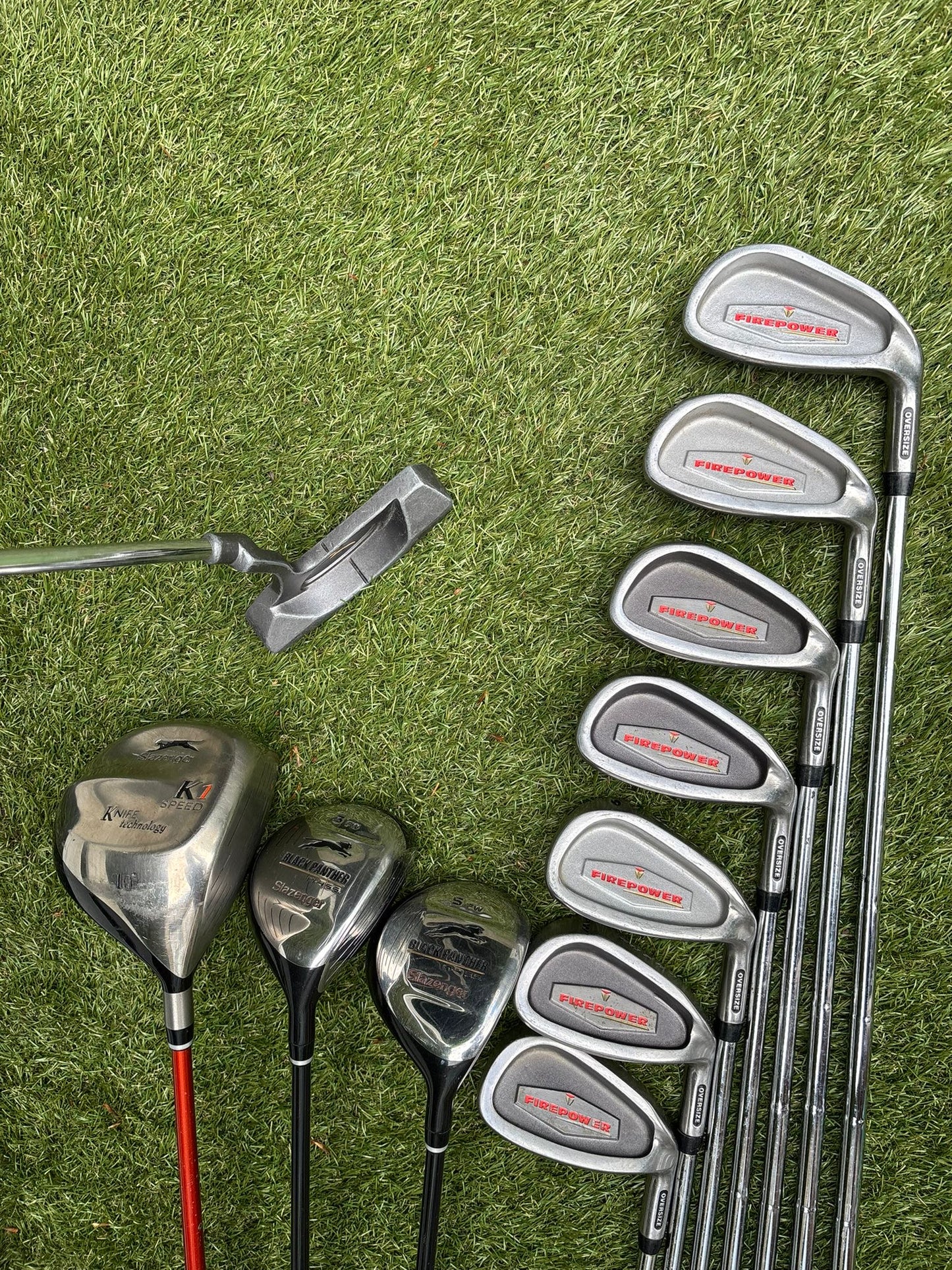 Fazer FirePower Irons 5-SW + Slazenger Woods + Waterproof Stand Bag