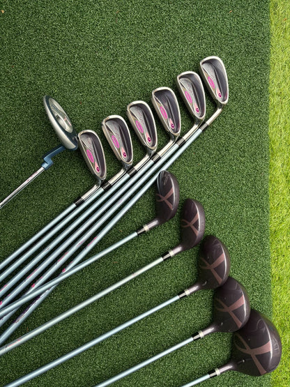 Wilson Hope LX Ladies Complete Golf Set – Matching Woods, Hybrids, 6–SW Irons, Putter & Wilson Bag