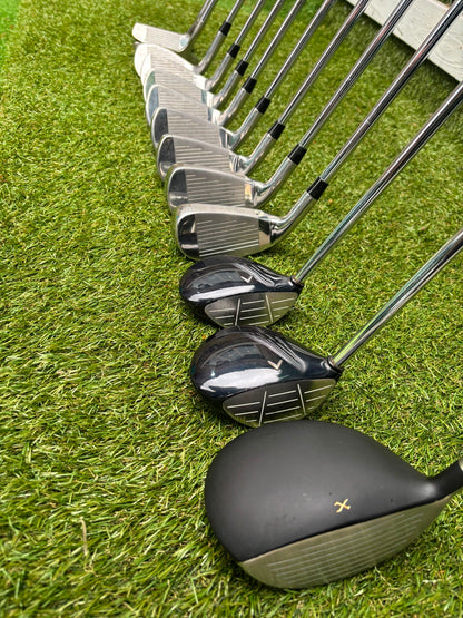 RAM Laser Hybrid Iron Set with GX7 Driver Wood, Steelhead Plus Woods & Powakaddy Bag