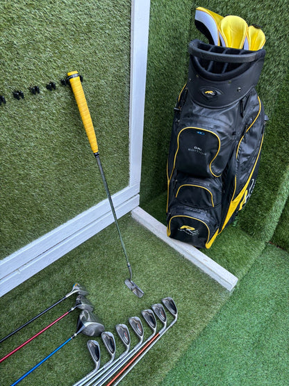 🔥 Ping G10 Irons (5–SW) + Cobra Driver + Ping G15 3 Wood + TaylorMade Hybrid + PowaKaddy Dri Waterproof Bag