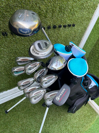 Wilson Matrix Irons 3-SW, Callaway Great Big Bertha Driver, Hybrid & Brand New Stand Bag