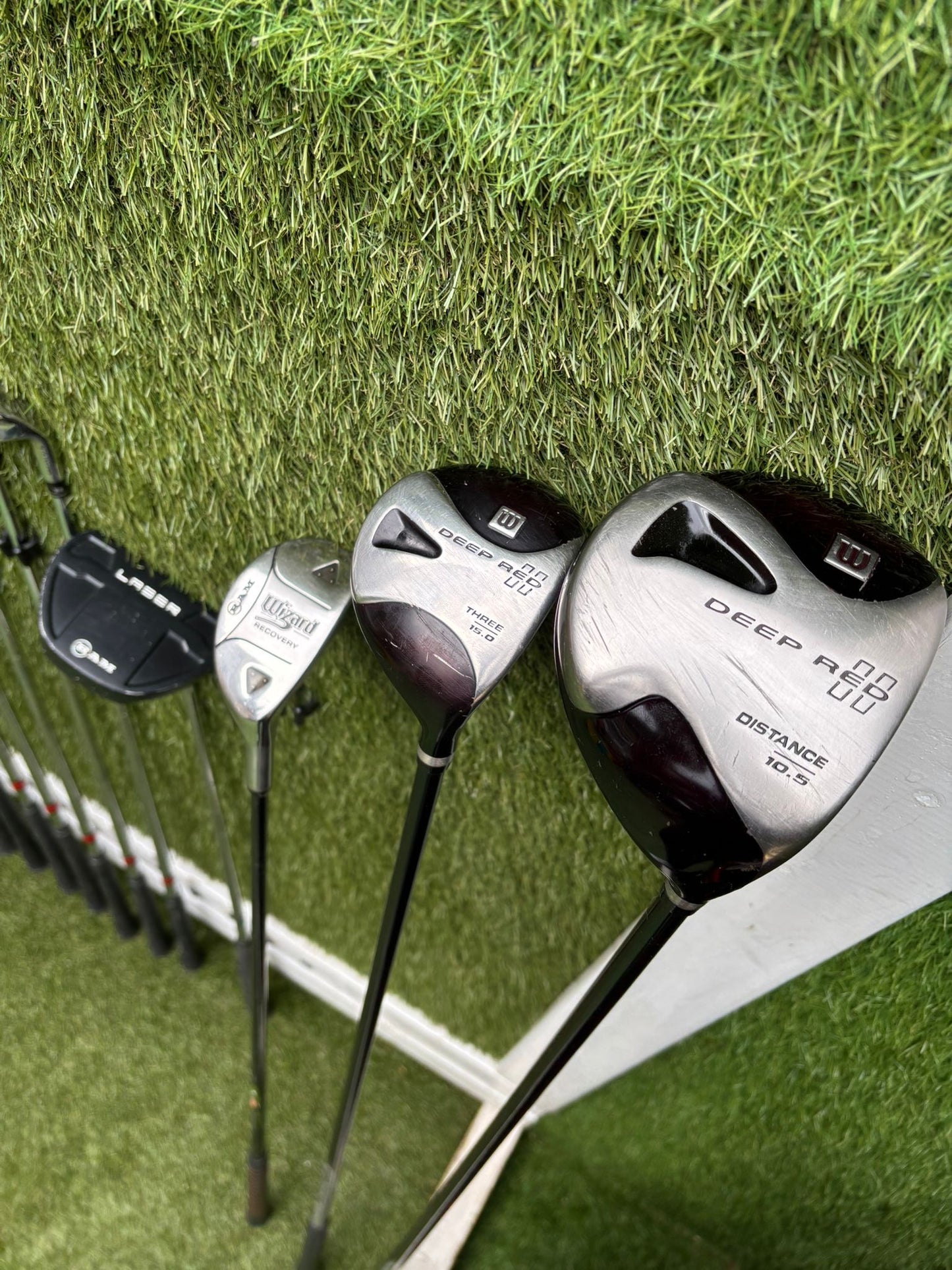 Wilson Deep Red Woods + Ram Concept Irons Set + Mizuno Stand Bag - Free P&P