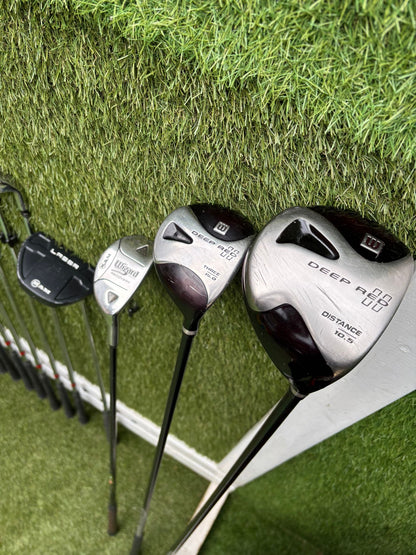 Wilson Deep Red Woods + Ram Concept Irons Set + Mizuno Stand Bag - Free P&P