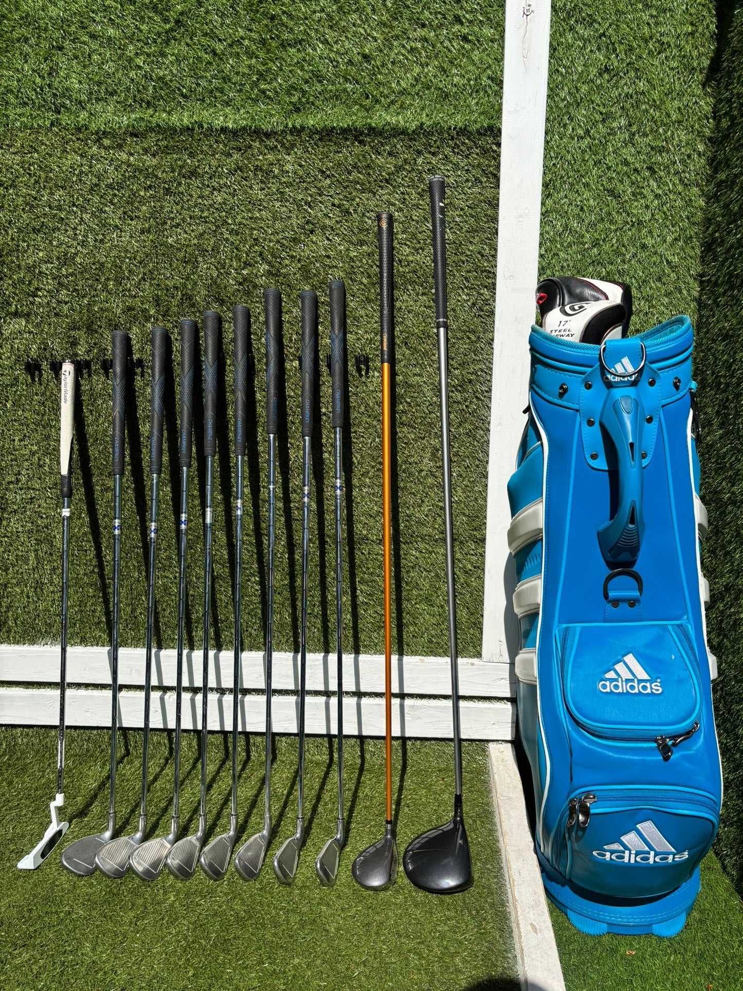 Callaway X-20 Irons (4–SW) + Titleist 917 D2 Driver & Adidas Adizero Bag