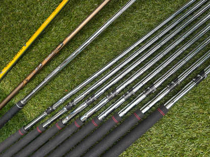 RAM Laser Hybrid Irons, Nike SQ Sumo² Driver, Cobra SZ Fairway Wood, Slazenger V Series Putter & Wilson Tour RX Stand Bag