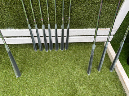 Unused and Boxed Dyna-Tech “Tech Force” Full Golf Set (5–SW) + Driver, 3 Wood, Hybrid + Bag