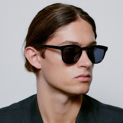 Black Square Sunglasses for Large Faces | UV400 | A.KJÆRBEDE Bate