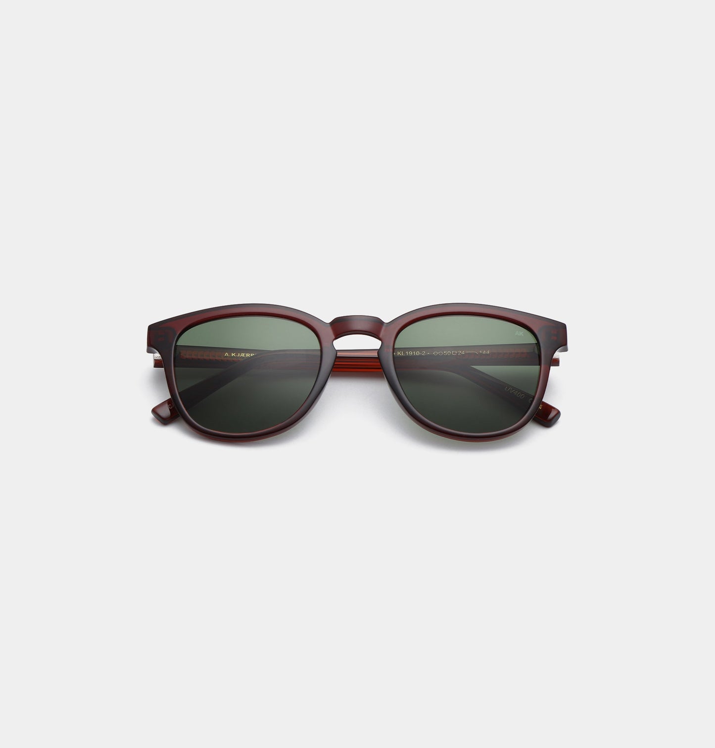 Brown Red Square Sunglasses for Large Faces | UV400 Unisex