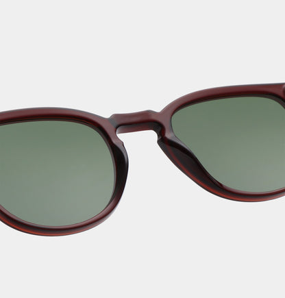 Brown Red Square Sunglasses for Large Faces | UV400 Unisex