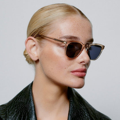 Champagne Square Sunglasses for Large Faces | UV400 Unisex