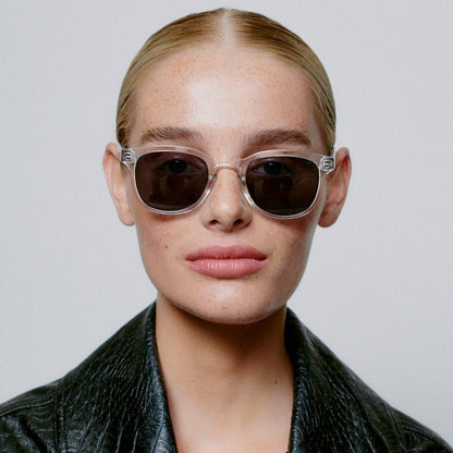 Clear Square Sunglasses for Large Faces | UV400 by A.KJÆRBEDE