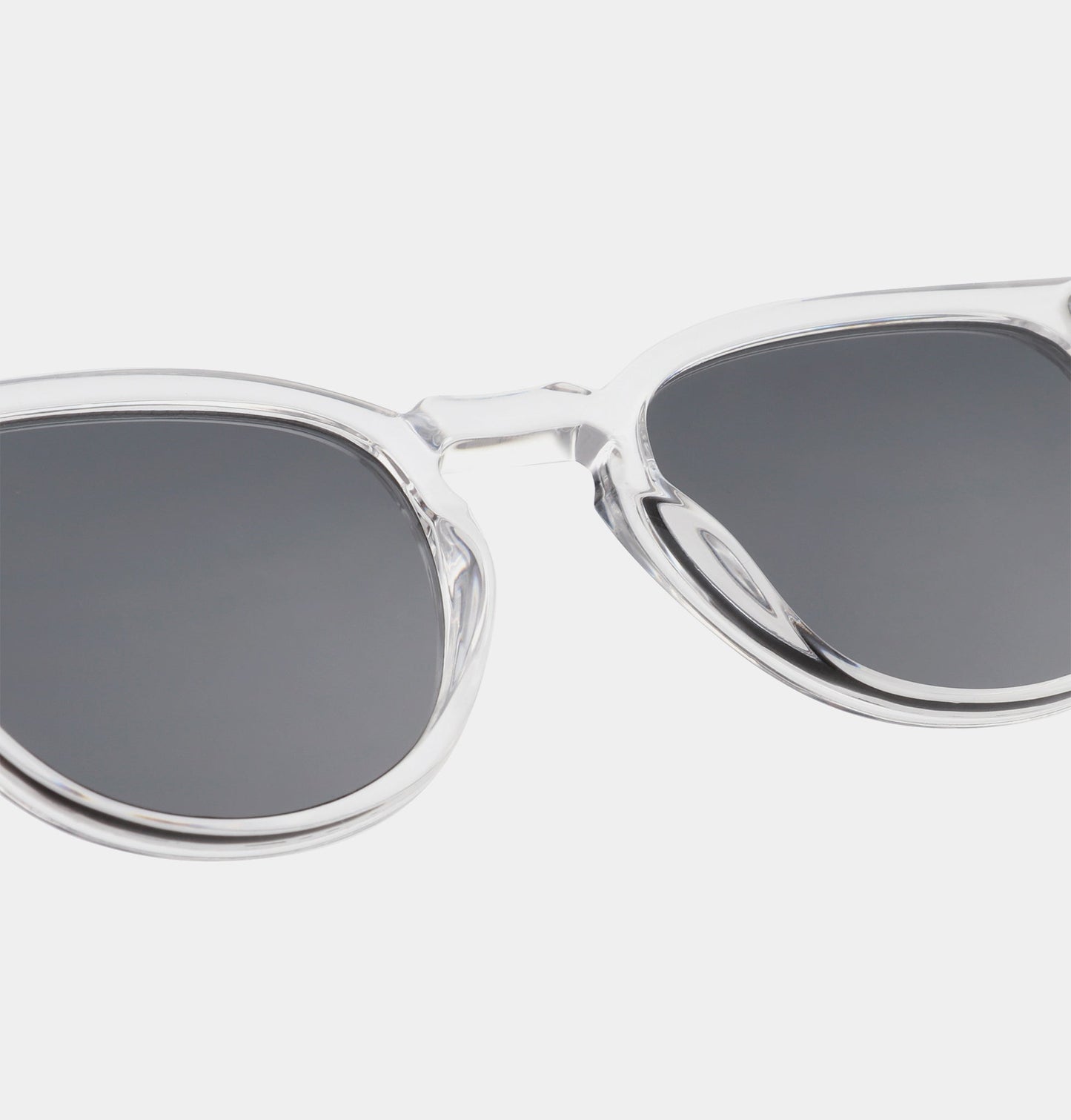 Clear Square Sunglasses for Large Faces | UV400 by A.KJÆRBEDE