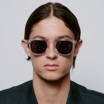 Clear Square Sunglasses for Large Faces | UV400 by A.KJÆRBEDE