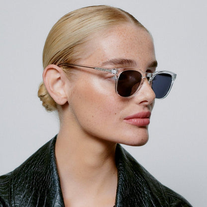 Clear Square Sunglasses for Large Faces | UV400 by A.KJÆRBEDE