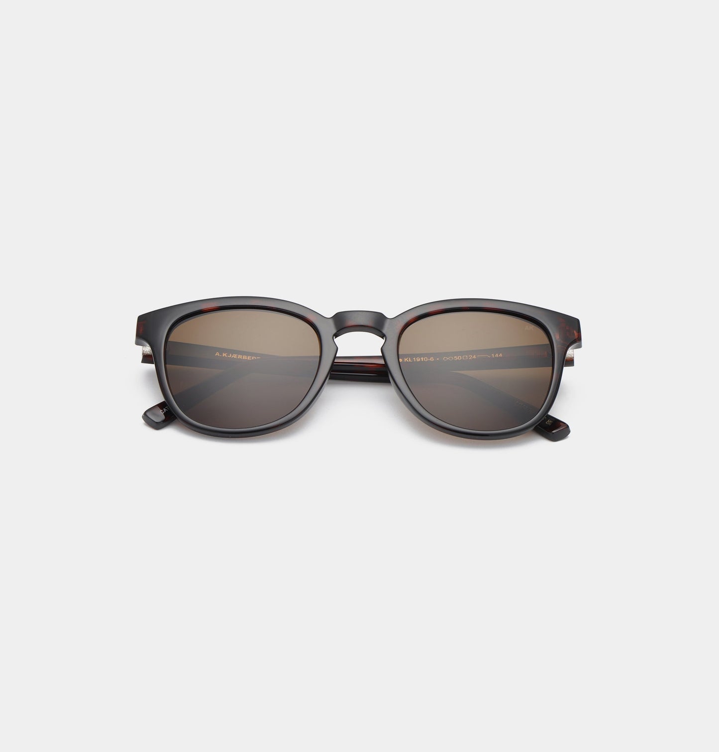 AKJAERBEDE Bate Demi Tortoise Square Sunglasses UV400