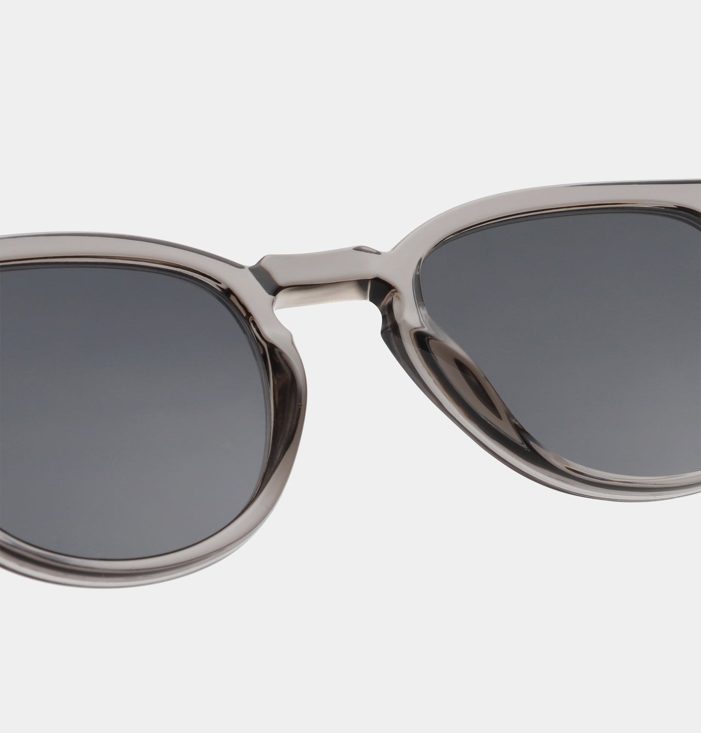 A.KJÆRBEDE (AKJAERBEDE) Bate Sunglasses | Grey Transparent Square Frame